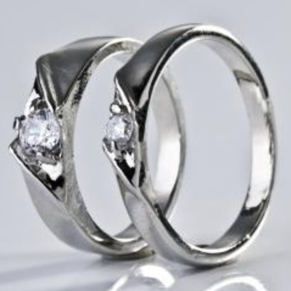 Cubic Zirconia Sterling Silver Engage/Wed Style S7